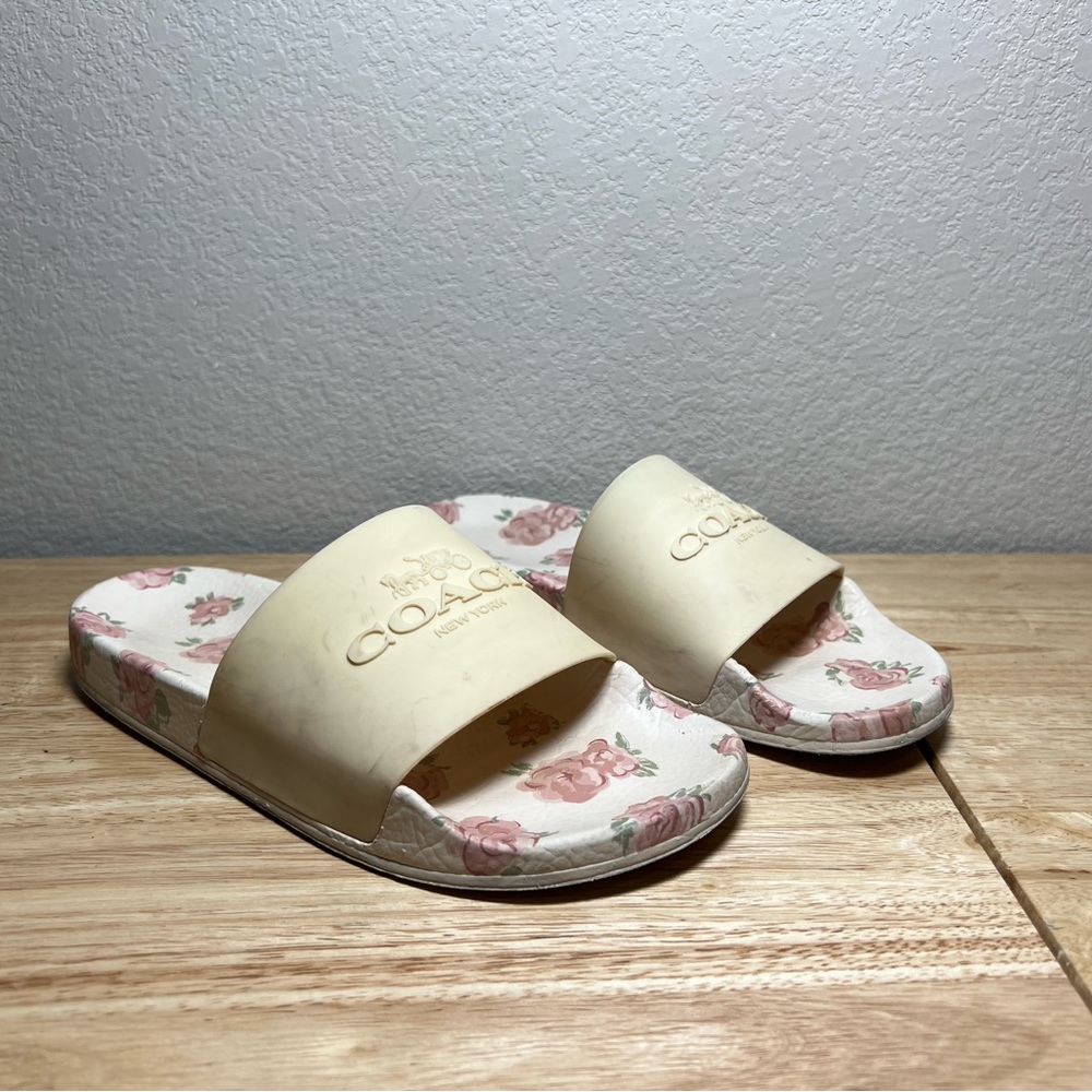 Coach Floral Slides size 7